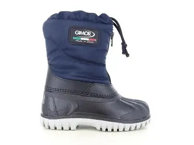 12511 GIMOR Snow Boots Blue With Sole Rubber Zipper Made IN Italy • £40.24