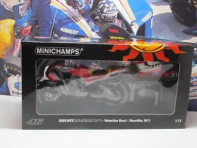 Minichamps - 2011 Ducati Desmo Gp11  - Valentino Rossi  - 1/12 Scale Model Bike • £129.99