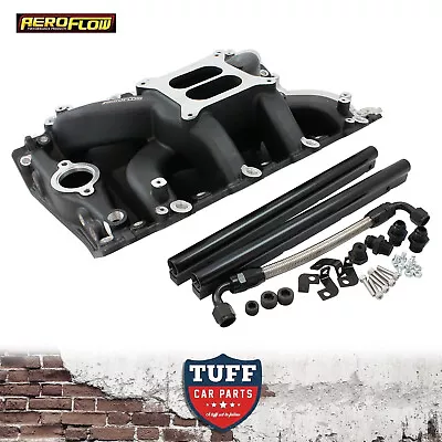 Aeroflow Air Gap Dual Plane Intake Manifold For Holden 304 308 VN Heads EFI BLK • $629.95