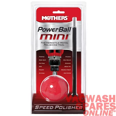 Mothers Powerball Mini 05141 Metal Polishing - Custom Wheels - Power Drill Use • $44.15