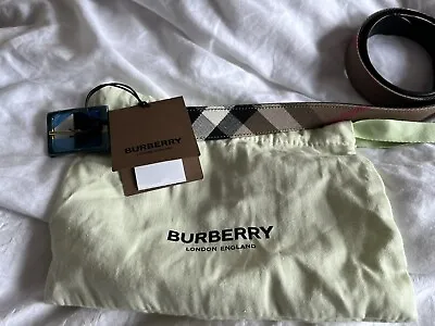 £200 • Buy Burberry Unisex Reversible Belt (brown Burberry Check/black) Size 90-32 RRP £340