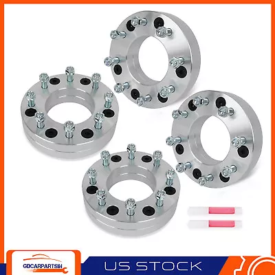 $160.24 • Buy (4) 2  6x5.5 To 8x6.5 Wheel Adapters 14x1.5 Fits GMC Sierra Chevy Silverado 1500