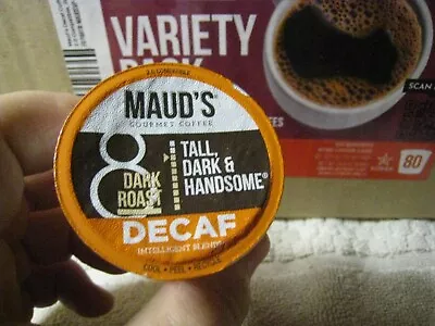 MAUD'S Gourmet DECAF Coffee Variety Pack 80 Pods K-Cup NEW Old Stock Recyclable • $36.75