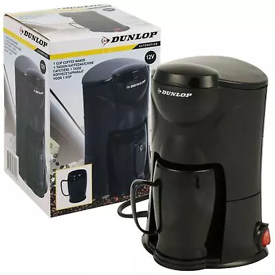 Dunlop 12v Travel Coffee Machine Maker Cigarette Plug Car Van Truck Camper Auto • £18.14