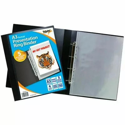 A3 Landscape Presentation Ringbinders Ring Binder Art Potfolio File Folder301795 • £11.99