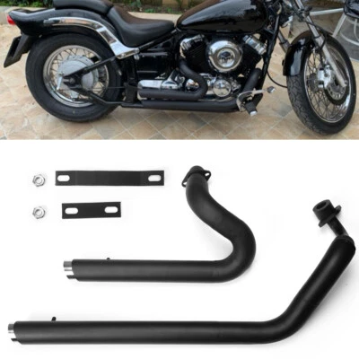 $169 • Buy Exhaust Pipes Kit Fits Yamaha V Star 650 XVS650 Dragstar 650 XVS400 Dragstar 400