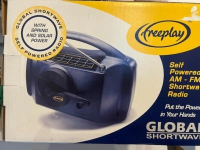 $89.99 • Buy Freeplay FPR2SC Self Powered AM/FM Radio Solar Crank Blue New In Open Box