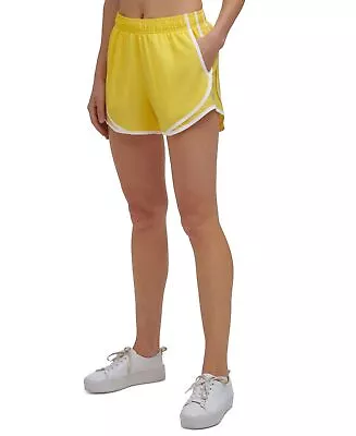 Calvin Klein Womens Perforated Shorts Color Sunflower Size M • $36