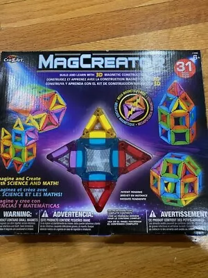 MagCreator 31 Piece Multicolor Magnetic Building Kit • $24.79