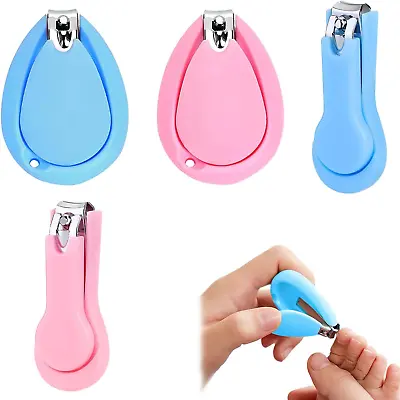 Baby Nail Clippers For Newborns4Pcs Baby Nail CutterAnti-Slip Design Toddler N • £7.46