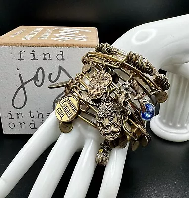 15 Alex And Ani 15 Charm Bracelets Skull Candy Mermaid Dragonfly Pineapples • $129.99