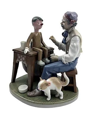 Lladro The PUPPET PAINTER Figurine Geppetto & Pinocchio 5396 Retired 2005 Spain • $199.99