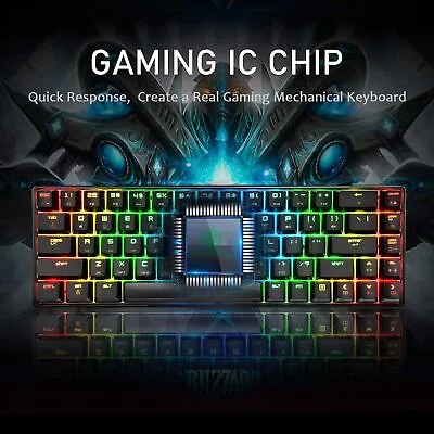 65% Mechanical Gaming Keyboard Wired 18 RGB For PC Laptop PS4 Xbox One Gamer • $39.99