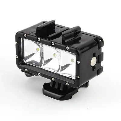 Underwater Waterproof Diving Spot Fill Light LED Mount For GoPro Hero 4 3 SJCAM • £23.99