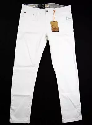 Weatherproof Vintage Mens White Jeans 38x32 Slim Comfort Pants Stretch Denim NEW • $39.98