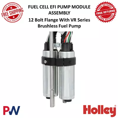 Holley Fuel Cell EFI Pumps Module Assembly 12 Bolt Flange W/ VR Series Brushless • $2782.79