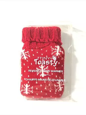 Reusable Hand Warmer- Holidays Christmas Knit- Microwave. Red Snow Flake. Cute! • $5