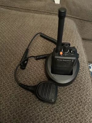 Vertex  Standard VX-821-G6-5 UHF Radio With Battery Charger And Shoulder Mic • $125