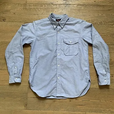 Woolrich Woolen Mills Mark McNairy Oxford Button Down Shirt Cotton Chambray M • $22