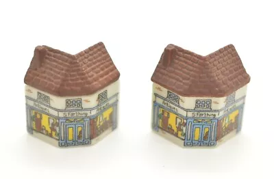 Wade England Porcelain Whimsey #10 Antiques On S.Farthing Set Of Two Houses • $15.99