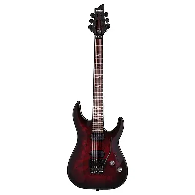 Schecter Omen Elite 6 FR Guitar Rosewood Fretboard Floyd Black Cherry Burst • $549