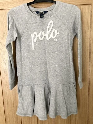 £11 • Buy Ralph Lauren Polo Logo Jersey Dress Girls Age 5, Sold Out, Pockets