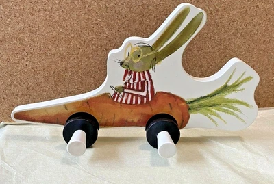 $19.95 • Buy IKEA Rabbit / Carrot Car Kids Coat Hat  Rack Knob Hook Hanging Wall Mount 