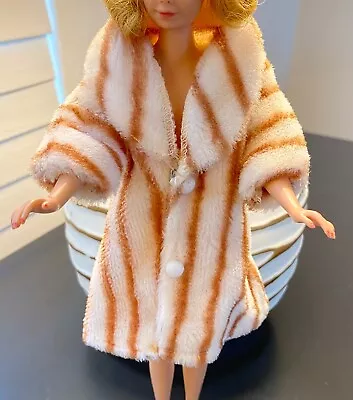 Vintage Barbie Clone Faux Fur Winter Coat   Too Cute! • $15