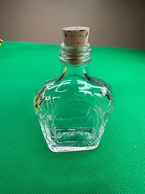 Mini Glass Bottles Crown Royal Clear Glass With Cork - NEW • $3.50