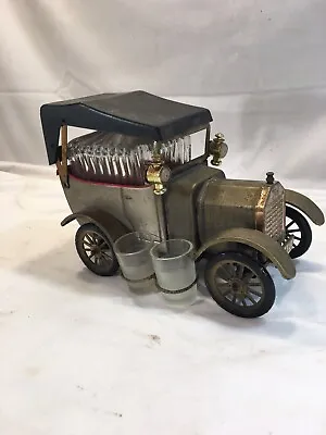 Vintage Collectable Musical Tin Toy Car Decanter • $20