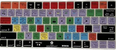 Adobe Lightroom Shortcut Guide Keyboard Cover For Mac Apple Macbook • $10