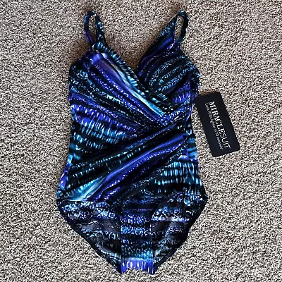 Miraclesuit Oceanus One Piece Gorgeous Swimsuit Sz 10 New W/ Tags • $65