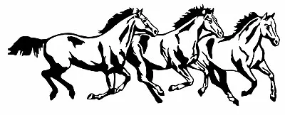  Horse Rodeo Western Horses Running Car Truck Window Laptop Vinyl Decal Sticker • $25.86