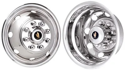 Ford E350 E450 RV Motorhome 16  92-07 Stainless Dually Wheel Simulators BOLT ON • $238.99