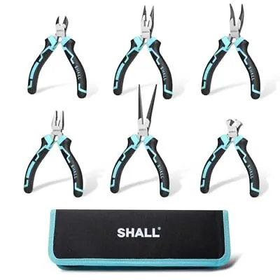 Mini Pliers Set 6-Piece Small Pliers Tool Set Includes Needle Nose Long Nos... • $28.82