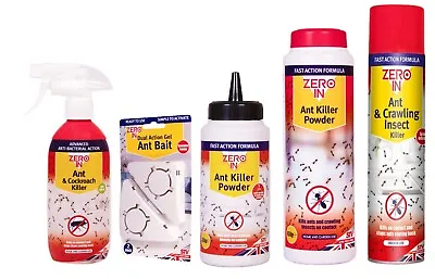 STV Zero In Ant Killer Repellent Cockroach Crawling Insect Spray Powder Bait • £5.99