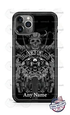 Motorcycle Biker Skeleton Black Flag Personalized Phone Case Cover Fits IPhone  • $18.98