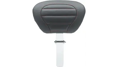 Mustang Black W Red Stitch Deluxe Touring Driver Backrest  Freewheeler 2015-2021 • $295