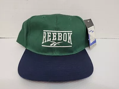 Vintage VTG Reebok Hat Cap Mens *Look* Snapback Green 1996 90s Hip Hop Sports • $39.97