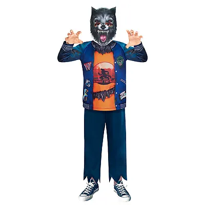 £11.99 • Buy Childs Werewolf Boy Costume Fancy Dress Halloween Boys Kids 80s High School
