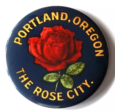 Portland Oregon Rose FRIDGE MAGNET (2.25 Inches) Travel Souvenir • $7.49