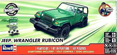 Revell SnapTite Build & Play Jeep Wrangler Rubicon 1:25 Scale Plastic Model Kit • $32.29