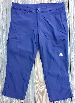 Eddie Bauer First Ascent Guide Pro Crop Pants 10 Navy EUC! • $19