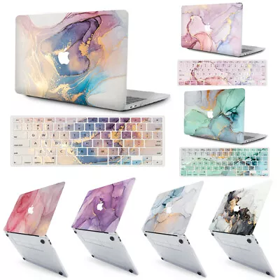 $18.99 • Buy Marbled Hard Case Shell+ Keyboard Skin For 2016-2021 Macbook Pro Air 13  14 & M1