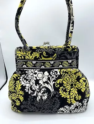 Vera Bradley BAROQUE Purse Frame Handbag Large Kiss Lock Close Shoulder Bag EC • $23.99