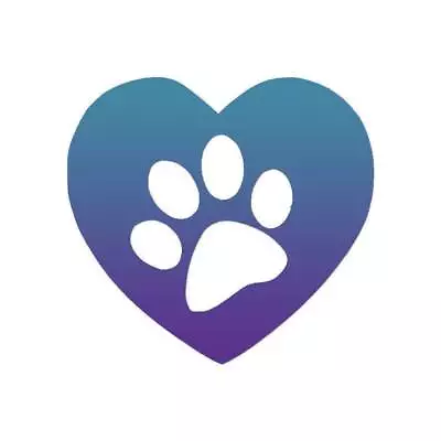Dog Paw Print Love Heart - Decal Sticker - Multiple Patterns & Sizes - Ebn1139 • $3.17