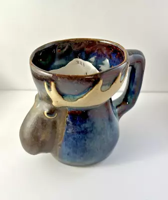 Rustic Moose Coffee 3 D Coffee  Mug Rad Design 16oz Lodge Adirondack Pottery • $19.95