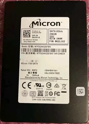Dell (Micron) 8251G 256GB SSD 2.5  SATA Drive • £10