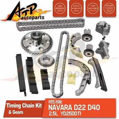 Complete Timing Chain Kit For Nissan Navara D22 D40 Pathfinder R51 2.5L YD25DDTi • $149