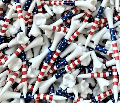 Pride 3 1/4  Evolution Stars And Stripes USA American Flag 3.25 Golf Tees   • $10.95